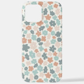 Boho hippie retro pastel bloemen iPhone hoesje (Achterkant)