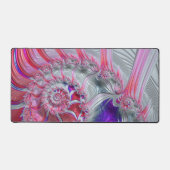 Boho Hippie Trippy Funky Nautilus Spiraal Fractal Bureaumat (Voorkant)