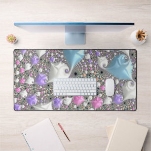 Boho Hippie Trippy Groovy Kleurrijke Pastel Fracta Bureaumat