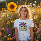 Boho Hobo bloementuin ontwerp Tri-Blend Shirt