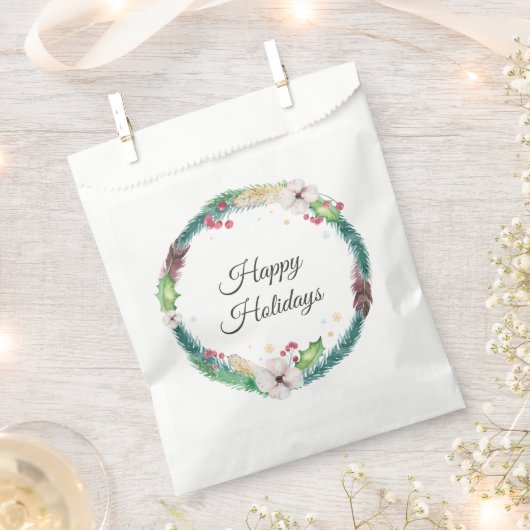  Boho Holiday Wreath Bedankzakje (Geknipt)