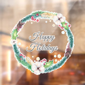 Boho Holiday Wreator Raamsticker (Vel 2)