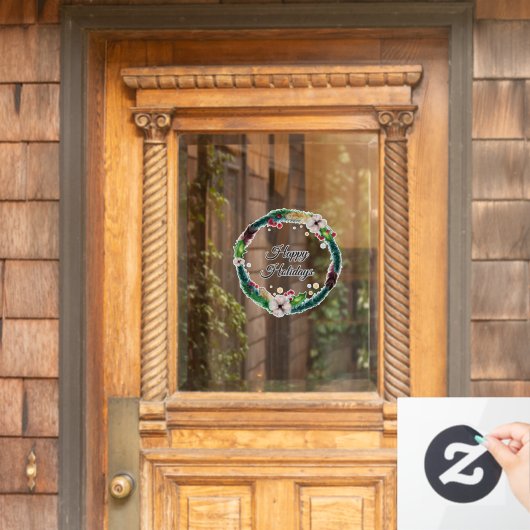 Boho Holiday Wreator Raamsticker (Huis Deur)