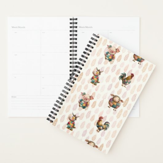 Boho Homestead Happenings Maandelijks/Wekelijks Pl Planner (Display)