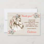 Boho Horse Birthday Party Kaart (Voorkant)