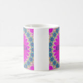 Boho Hot Pink Mandala Koffiemok (Center)