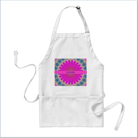 Boho Hot Pink Mandala Standaard Schort