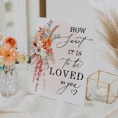 Boho How Sweet It Is Mariage Dessert Table Panneau