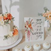 Boho How Sweet It Is Mariage Dessert Table Panneau