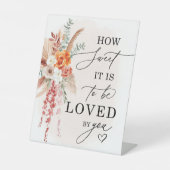 Boho How Sweet It Is Mariage Dessert Table Panneau (Recto)