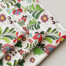 Boho, Hungarian Folk, Floral Pattern, Matyo, Tulip