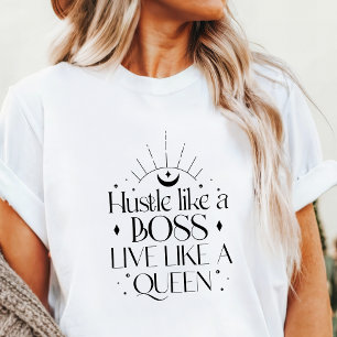 Boho Hustle Als een Baas, Leef Als een Koningin Tri-Blend Shirt