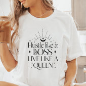 Boho Hustle Like A Boss Live Like A Queen Tri-Blend Shirt