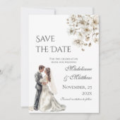 Boho-huwelijk save the date (Voorkant)