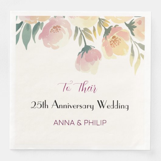 Boho Huwelijk Servet  bloemenboeket (Voorkant)