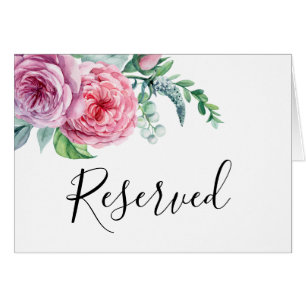 Boho huwelijks gereserveerd bord. Boheemse bloemta