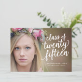 Boho in Zee schuim | Uitnodiging tot Afstuderen (Staand voorkant)