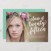 Boho in Zee schuim | Uitnodiging tot Afstuderen (Voorkant / Achterkant)