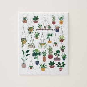 Boho Indoor Plant Illustratie Legpuzzel