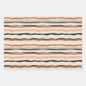 Boho inheemse etnische marine roestige terracotta  inpakpapier vel (Voorkant 3)