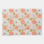 Boho Inspiré Floral Pattern Serviette de cuisine (Horizontal)