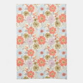 Boho Inspiré Floral Pattern Serviette de cuisine (Vertical)