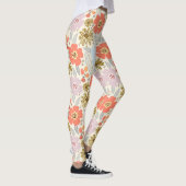 Boho Inspiré Flore Pattern Leggings (Droite)