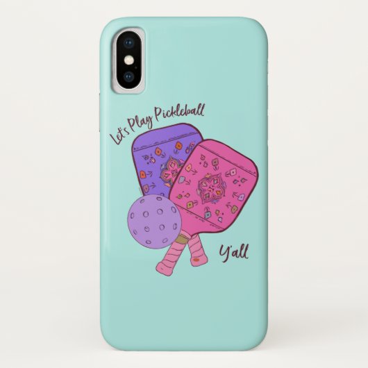 Boho inspireerde de Pickleball-telefoonzaak van De Case-Mate iPhone Case (Achterkant)