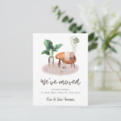 Boho Interior French Bulldog Planten Move Briefkaart (Staand voorkant)