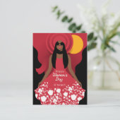 boho internationale vrouwendag briefkaart (Staand voorkant)