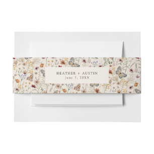 Boho Invitation Belly Band Uitnodigingen Wikkel