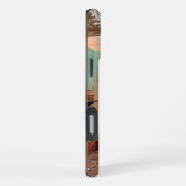 Boho iPhone 16 Pro Max Case | Moroccan Teal Stairc Hoesje (Rechterkant)