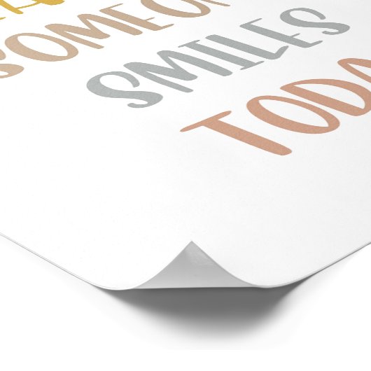 Boho is de reden dat iemand vandaag Poster glimlac (Hoek)