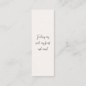  Boho Islamitisch Ramadan Mini Bladwijzer Contactkaartje (Achterkant)