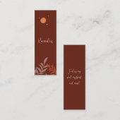 Boho Islamitisch Ramadan Mini Bladwijzer Contactkaartje (Voorkant / Achterkant)