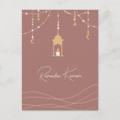 Boho Islamitische Ramadan Kareem Feestdagenkaart (Voorkant)