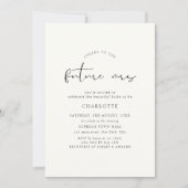 Boho Ivory Script Wedding Bridal Shower Photo Kaart (Voorkant)