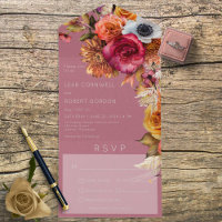  Boho Jewel & Pink Floral Dinner