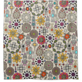 Boho Jewel Schatten Linnen Douchegordijn (Voorkant)