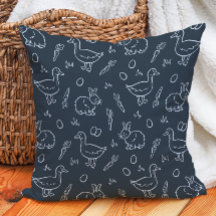 Boho Jongens Pasen Cute Bunny Konijn Gans Donkerbl