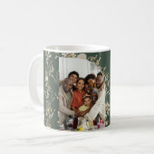Boho Joyeux Noël Famille Nom de la photo Mug (Devant gauche)