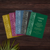 Boho Jungle Beach Carte de remerciements de mariag