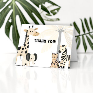 Boho Jungle Dieren Babyfeest Bedankt
