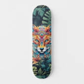 Boho Jungle Fox Wide Street Skateboard (Recto)