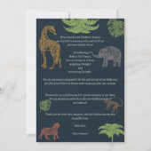 Boho Jungle Safari Baby Boy Faire-part de naissanc (Devant)