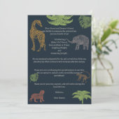 Boho Jungle Safari Baby Boy Faire-part de naissanc (Debout devant)