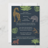 Boho Jungle Safari Boy Baby shower Invitation (Devant)