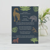 Boho Jungle Safari Boy Baby shower Invitation (Debout devant)