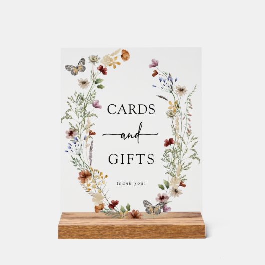 Boho Kaarten Cadeaus Acrylaat Bord (Voorkant)