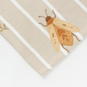 Boho Käfer, Motten, Schmetterlinge Fleece Deken (Hoek)